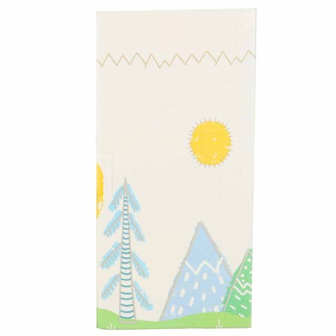 MATA PIANKOWA EDUKACYJNA DLA NIEMOWLĄT DWU STRONNA SKŁADANA 150X200CM DRZEWA MISIE