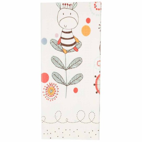 MATA PIANKOWA EDUKACYJNA DLA NIEMOWLĄT DWU STRONNA SKŁADANA 180X200CM ZWIERZĘTA WZÓR