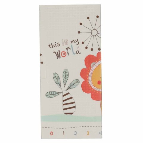 MATA PIANKOWA EDUKACYJNA DLA NIEMOWLĄT DWU STRONNA SKŁADANA 180X200CM ZWIERZĘTA WZÓR