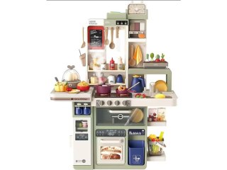 KUCHNIA INTERAKTYWNA DLA DZIECI KRAN Z WODĄ PARA DŹWIĘKI AKCESORIA 104 EL.