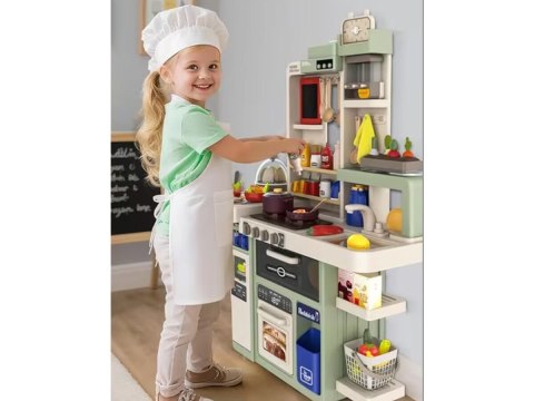 KUCHNIA INTERAKTYWNA DLA DZIECI KRAN Z WODĄ PARA DŹWIĘKI AKCESORIA 104 EL.