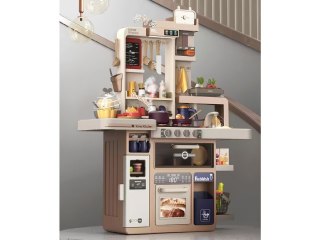 KUCHNIA INTERAKTYWNA DLA DZIECI KRAN Z WODĄ PARA DŹWIĘKI AKCESORIA 104 EL.