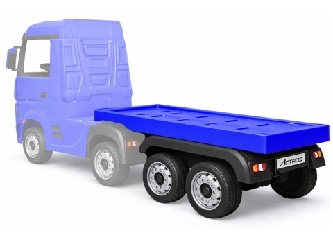 NACZEPA PRZYCZEPA DO CIĘŻARÓWKI HL358 MERCEDES ACTROS SCANIA NA AKUMULATOR NIEBIESKA