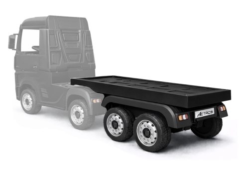 NACZEPA PRZYCZEPA DO CIĘŻARÓWKI HL358 SCANIA MERCEDES ACTROS NA AKUMULATOR CZARNA