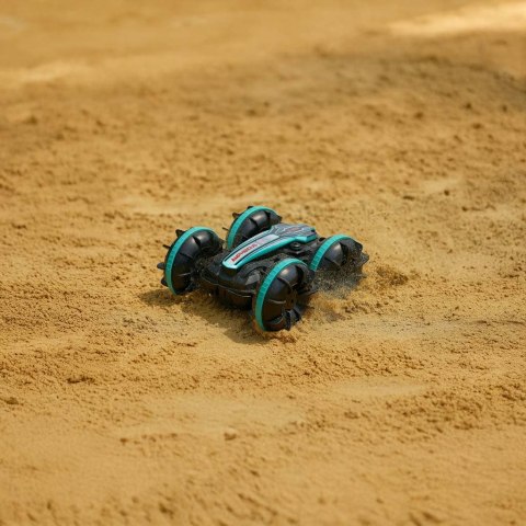 SAMOCHÓD ZDALNIE STEROWANY GESTAMI AMFIBIA 4X4 360 PŁYWA AKUMULATOR 2.4GHZ