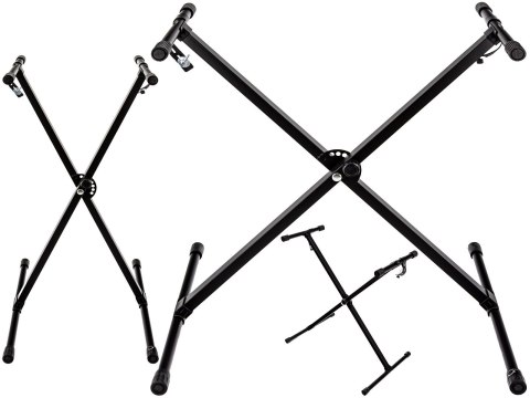 STATYW STOJAK TYP X REGULOWANY POD KEYBOARD ORGANY MEIKE I INNE MK-X EASY LOCK