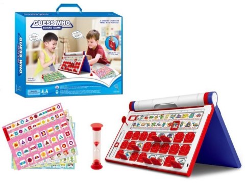 GRA PAMIĘCIOWA EDUKACYJNA RODZINNA ZGADNIJ KTO GUESS WHO TABLICA 8 PLANSZ