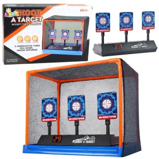 TARCZA ELEKTRONICZNA DO STRZELANIA LICZNIK LCD SIATKA GRA ZRĘCZNOŚCIOWA