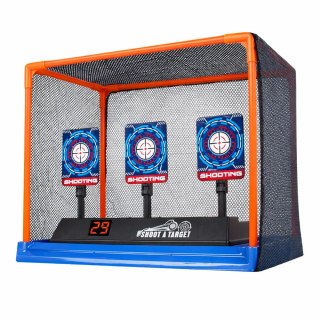 TARCZA ELEKTRONICZNA DO STRZELANIA LICZNIK LCD SIATKA GRA ZRĘCZNOŚCIOWA