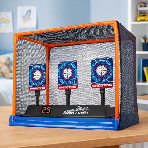 TARCZA ELEKTRONICZNA DO STRZELANIA LICZNIK LCD SIATKA GRA ZRĘCZNOŚCIOWA