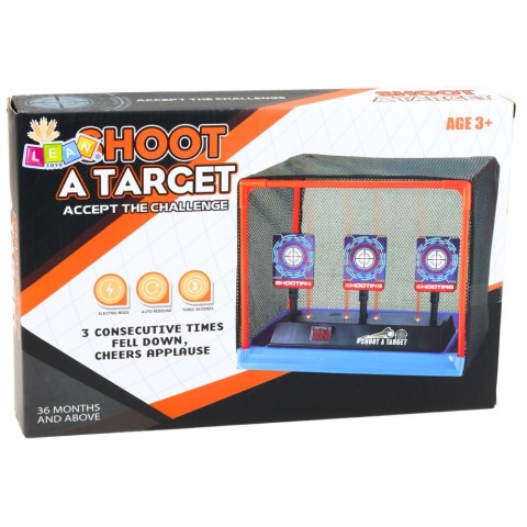 TARCZA ELEKTRONICZNA DO STRZELANIA LICZNIK LCD SIATKA GRA ZRĘCZNOŚCIOWA