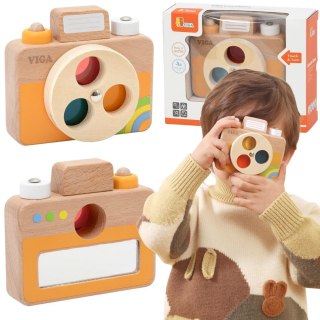 VIGA Drewniany Aparat Fotograficzny -Kolory i Dźwięk