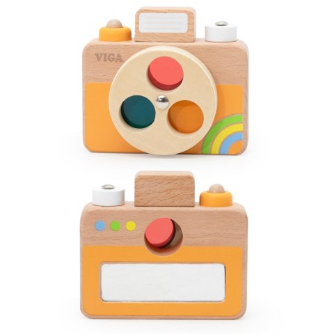 VIGA Drewniany Aparat Fotograficzny -Kolory i Dźwięk