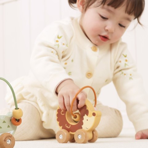 VIGA Labirynt koralikowy na kółkach - Jeż 12M+