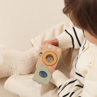 VIGA Mój Pierwszy Drewniany Aparat dla Dzieci Kalejdoskop