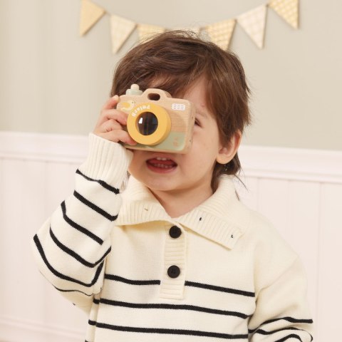 VIGA Mój Pierwszy Drewniany Aparat dla Dzieci Kalejdoskop