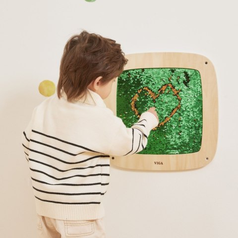 VIGA Panel Aktywności Ścienny z Cekinami