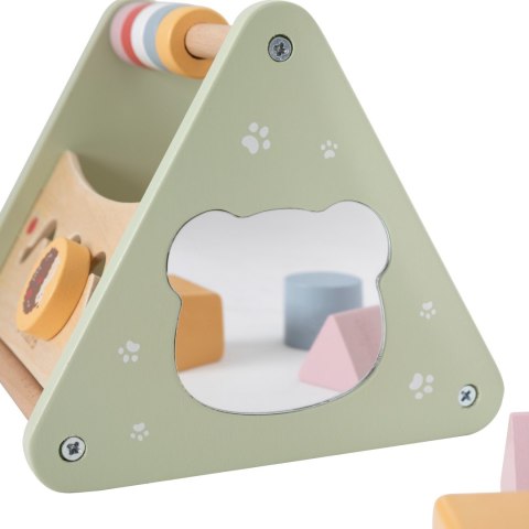 VIGA Trójkąt Aktywności - Drewniana Zabawka Edukacyjna 5w1