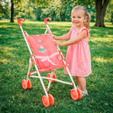 WÓZEK DLA LALEK SPACERÓWKA SKŁADANY 62CM ANNABELL ZAPINANE PASY RÓŻOWY
