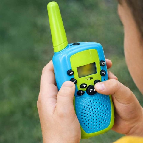 KRÓTKOFALÓWKI WALKIE TALKIE DLA DZIECI ZESTAW 2 SZTUKI ZASIĘG 3KM ŁOKI TOKI