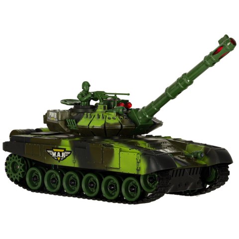 CZOŁG ZDALNIE STEROWANY RC WAR TANK 9993 ŚWIATŁA DŹWIĘKI PILOT 2.4GHz AKUMULATOR