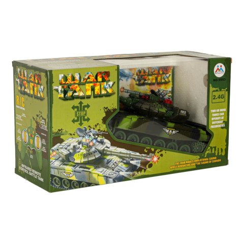 CZOŁG ZDALNIE STEROWANY RC WAR TANK 9993 ŚWIATŁA DŹWIĘKI PILOT 2.4GHz AKUMULATOR