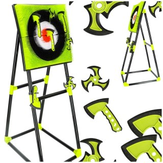 DART RZUTKI TARCZA SILIKONOWA NA STOJAKU RZUT DO CELU TOPORKI GWIAZDKI