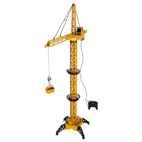 DUŻY DŹWIG ŻURAW ZDALNIE STEROWANY 128CM DO ZBUDOWANIA ŚWIATŁA DŹWIĘKI PILOT