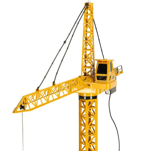 DUŻY DŹWIG ŻURAW ZDALNIE STEROWANY 128CM DO ZBUDOWANIA ŚWIATŁA DŹWIĘKI PILOT