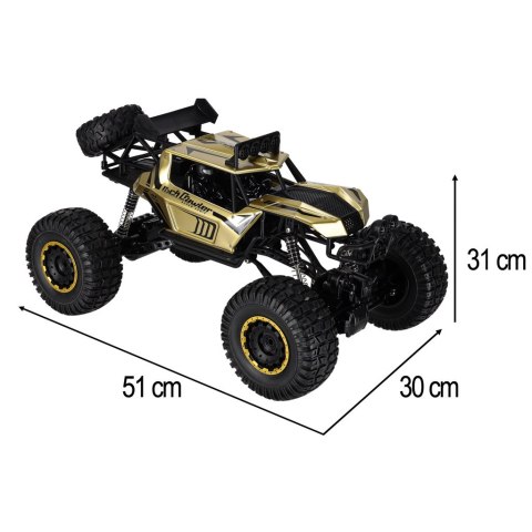 DUŻY SAMOCHÓD ZDALNIE STEROWANY AUTO RC ROCK CRAWLER 1:8 51CM PILOT 2,4GHz