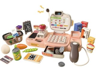 Edukacyjna sklepowa kasa fiskalna 30 El. Waga Kalkulator Czytnik Kodów Akcesoria