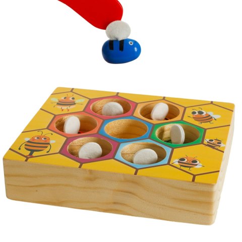 GRA EDUKACYJNA PLASTER MIODU PSZCZÓŁKI DREWNIANA MONTESSORI