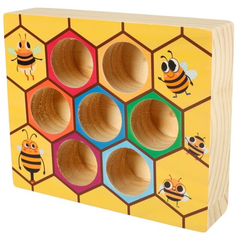 GRA EDUKACYJNA PLASTER MIODU PSZCZÓŁKI DREWNIANA MONTESSORI