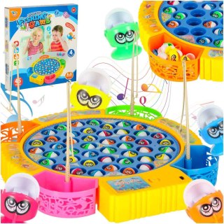 GRA ZRĘCZNOŚCIOWA ŁOWIENIE RYBEK 45 RYBKI 4 WĘDKI 1-4 GRACZY MUZYKA