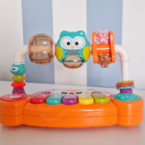 INTERAKTYWNE PIANINO EDUKACYJNE SENSORYCZNE DLA DZIECI LISEK LED PREMIUM