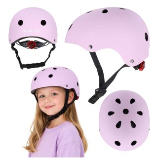 KASK ROWEROWY DZIECIĘCY TRIKE FIX DLA DZIECI REGULOWANY M 55-58CM LED FIOLETOWY