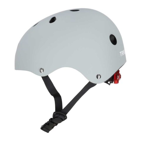 KASK ROWEROWY DZIECIĘCY TRIKE FIX DLA DZIECI REGULOWANY M 55-58CM LED SZARY CIEMNY