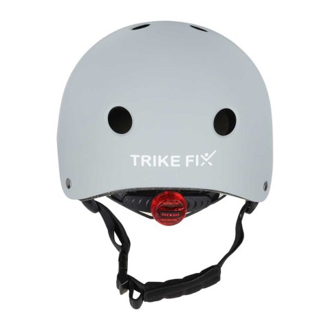 KASK ROWEROWY DZIECIĘCY TRIKE FIX DLA DZIECI REGULOWANY M 55-58CM LED SZARY CIEMNY