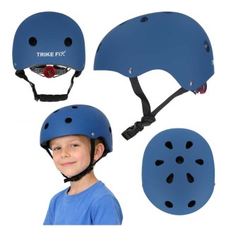 KASK ROWEROWY DZIECIĘCY TRIKE FIX DLA DZIECI REGULOWANY S 48-54CM LED GRANATOWY