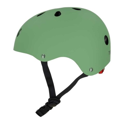 KASK ROWEROWY DZIECIĘCY TRIKE FIX DLA DZIECI REGULOWANY S 48-54CM LED ZIELONY CIEMNY