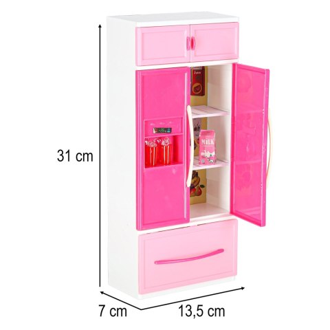 MEBELKI DLA LALEK KUCHNIA 4 MODUŁY DŹWIĘKI ŚWIATŁA LED AKCESORIA 48CM