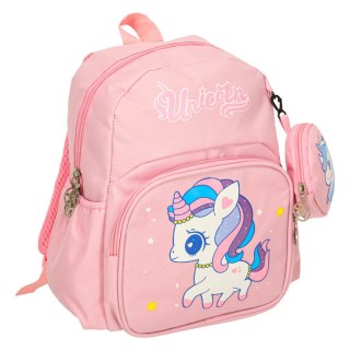 PLECAK SZKOLNY JEDNOROŻEC DLA PRZEDSZKOLAKA 30X14X23CM 1 KOMORA SASZETKA