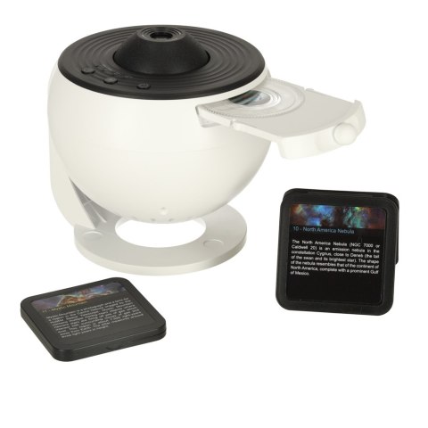 PROJEKTOR GWIAZD LAMPKA NOCNA PLANETARIUM LED USB TIMER 12 DYSKÓW 360STOPNI