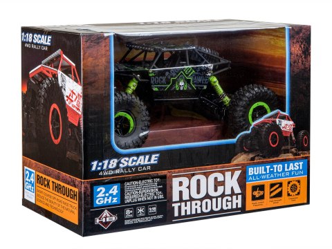 SAMOCHÓD ZDALNIE STEROWANY AUTO RC ROCK CRAWLER 1:18 4X4 PILOT 2.4G AKUMULATOR