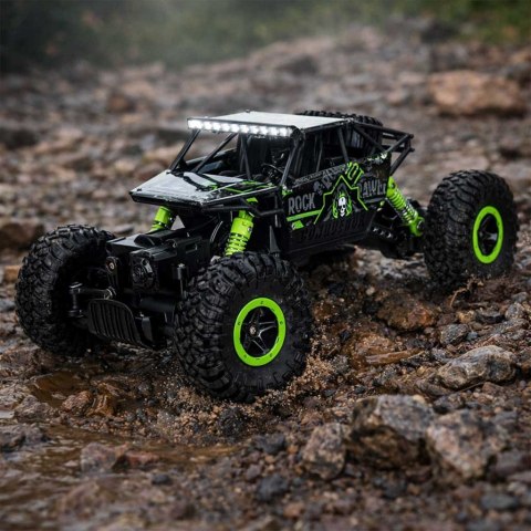 SAMOCHÓD ZDALNIE STEROWANY AUTO RC ROCK CRAWLER 1:18 4X4 PILOT 2.4G AKUMULATOR