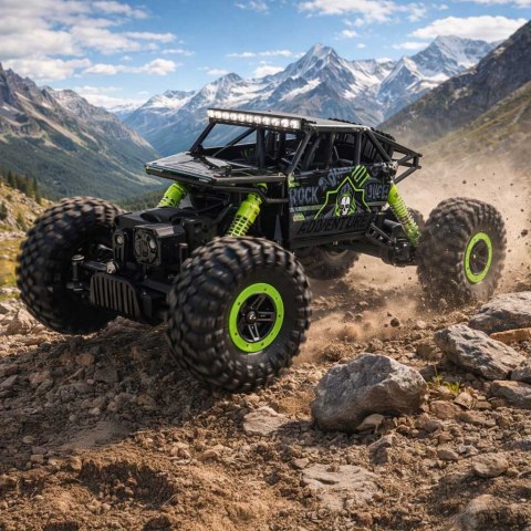 SAMOCHÓD ZDALNIE STEROWANY AUTO RC ROCK CRAWLER 1:18 4X4 PILOT 2.4G AKUMULATOR