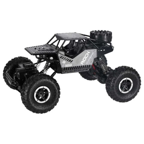 SAMOCHÓD ZDALNIE STEROWANY RC ROCK CRAWLER 4X4 1:16 KOŁA GĄSIENICE PILOT 2.4G AKU