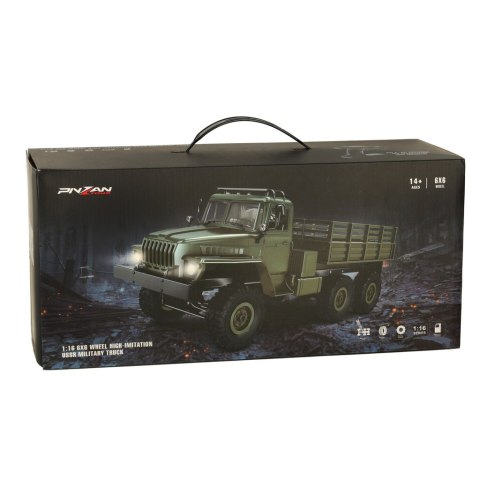 SAMOCHÓD ZDALNIE STEROWANY CIĘŻARÓWKA WOJSKOWA RC OFF-ROAD 4X4 1:16 2.4GHZ