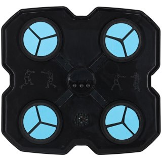 TARCZA BOKSERSKA TRENINGOWA NA ŚCIANĘ TRENAŻER MUZYKA LED RĘKAWICE 4 PUNKTY