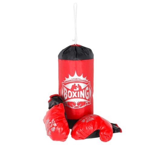 ZESTAW BOKSERSKI DLA DZIECI WOREK WISZĄCY 45CM RĘKAWICE DO BOKSOWANIA